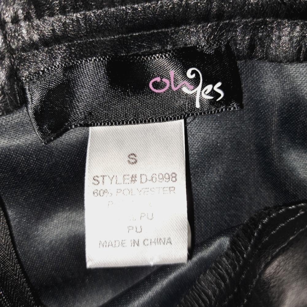 Faux Leather Lace Up Skirt - Picture 5 of 9